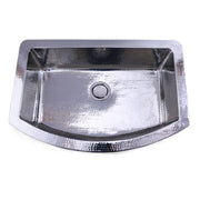 Nantucket Sinks FSSH3322 - 33 Inch Hammered Farmhouse Stainless Steel Sink - view 2