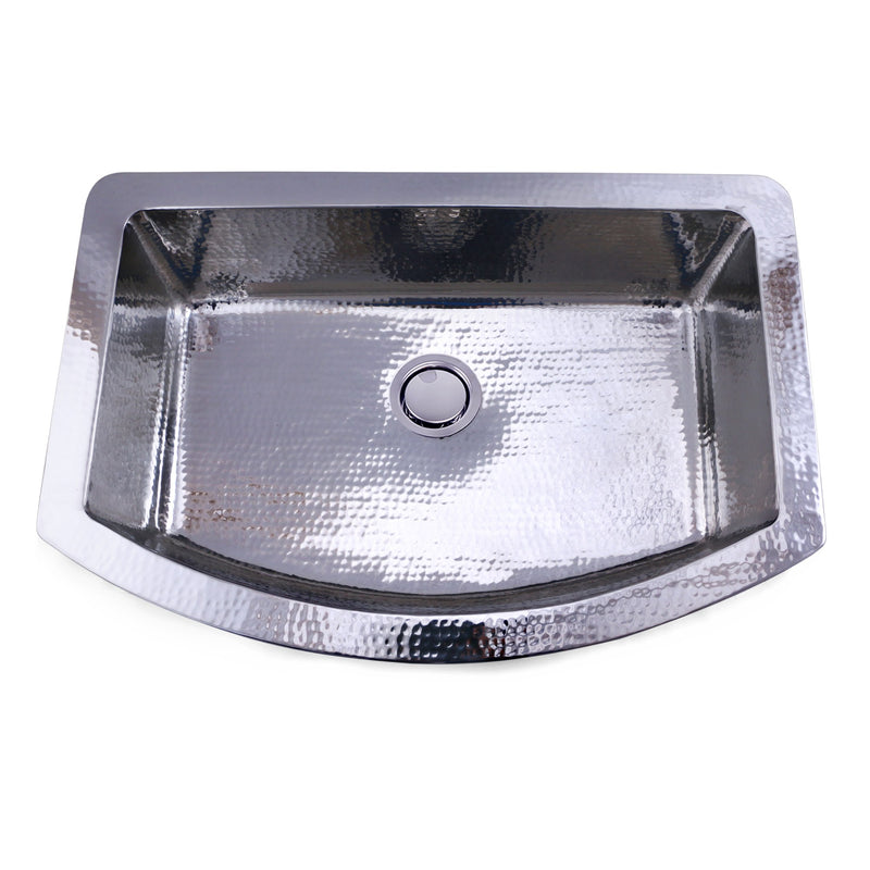Nantucket Sinks FSSH3322 - 33 Inch Hammered Farmhouse Stainless Steel Sink - view 2