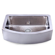 Nantucket Sinks FSSH3322 - 33 Inch Hammered Farmhouse Stainless Steel Sink - view 3