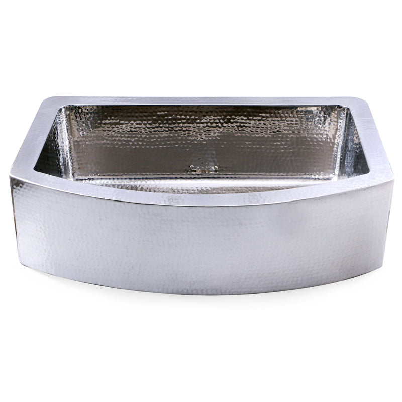 Nantucket Sinks FSSH3322 - 33 Inch Hammered Farmhouse Stainless Steel Sink - view 4