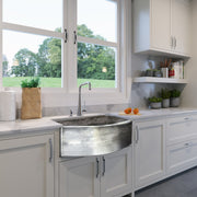 Nantucket Sinks FSSH3322 - 33 Inch Hammered Farmhouse Stainless Steel Sink - view 7