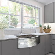 Nantucket Sinks FSSH3322 - 33 Inch Hammered Farmhouse Stainless Steel Sink - view 9