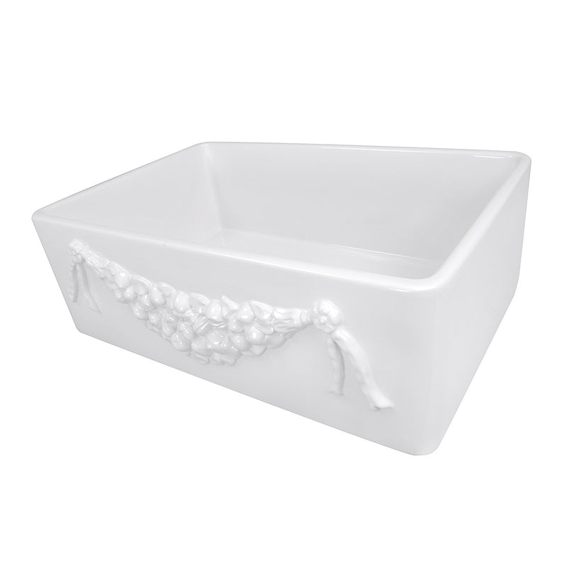 Nantucket Sinks 30.25 Inch Italian Farmhouse Fireclay Sink Garland-30W - view 2