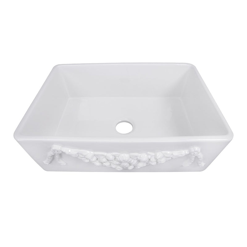 Nantucket Sinks 30.25 Inch Italian Farmhouse Fireclay Sink Garland-30W - view 3