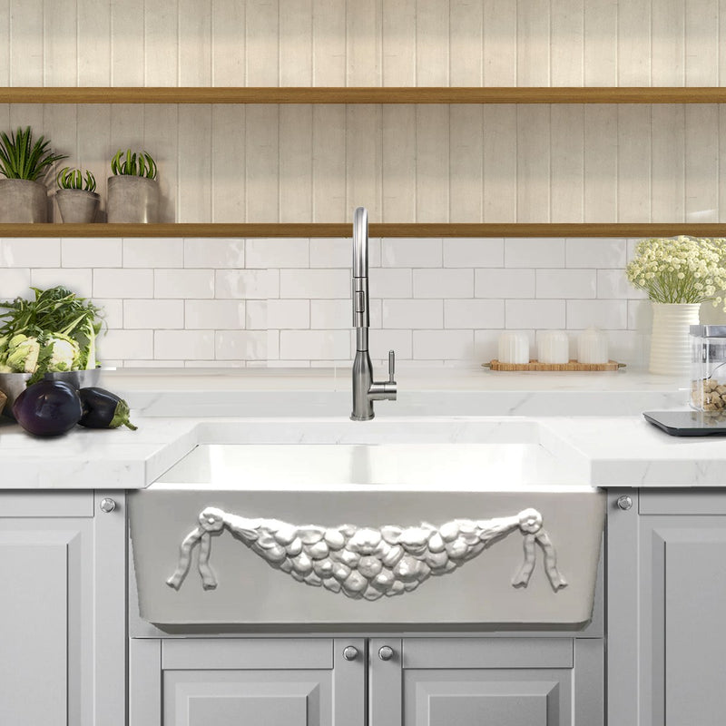 Nantucket Sinks 30.25 Inch Italian Farmhouse Fireclay Sink Garland-30W - view 7