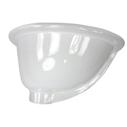 Nantucket Sinks Glazed Bottom 13 Inch X 10 Inch Undermount Ceramic Sink In White GB-13x10-W - view 2