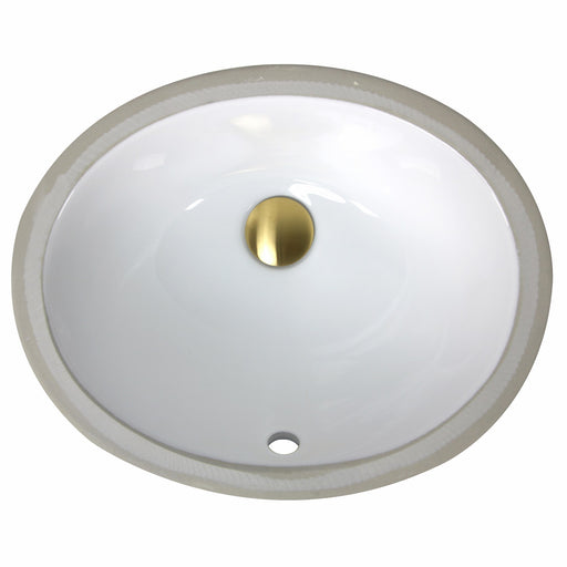 Nantucket Sinks Glazed Bottom 13 Inch X 10 Inch Undermount Ceramic Sink In White GB-13x10-W