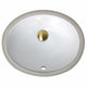 Nantucket Sinks Glazed Bottom 13 Inch X 10 Inch Undermount Ceramic Sink In White GB-13x10-W
