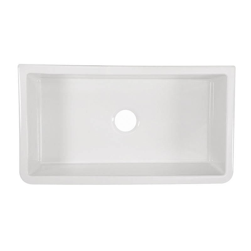 Nantucket Sinks 33 Inch Italian Farmhouse Fireclay Sink Harwich-33 - view 2