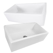 Nantucket Sinks 33 Inch Italian Farmhouse Fireclay Sink Harwich-33