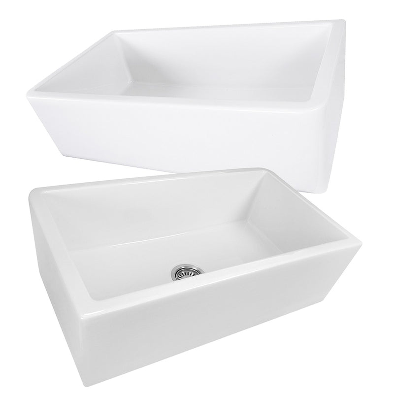 Nantucket Sinks 33 Inch Italian Farmhouse Fireclay Sink Harwich-33