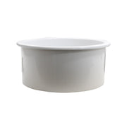 Nantucket Sinks 18 inch Fireclay Round Bar-Prep Sink - White Hyannis-18 - view 3