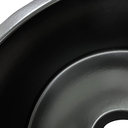 Nantucket Sinks 18 inch Fireclay Round Bar-Prep Sink - Matte Black Hyannis-18MB - view 2
