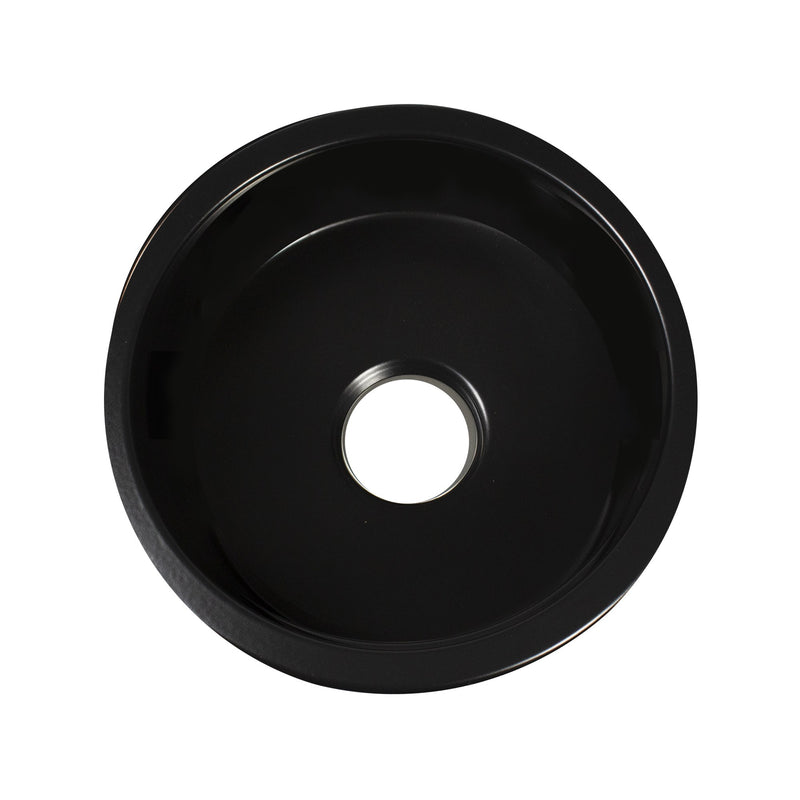Nantucket Sinks 18 inch Fireclay Round Bar-Prep Sink - Matte Black Hyannis-18MB