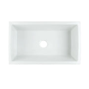 Nantucket Sinks 33" Reversible Italian Fireclay Farmhouse Sink - White ISFCW33x18SO - view 2