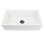 Nantucket Sinks 33" Reversible Italian Fireclay Farmhouse Sink - White ISFCW33x18SO - view 3