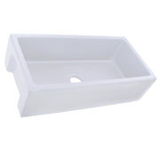Nantucket Sinks 36" Reversible Italian Fireclay Farmhouse Sink - White ISFCW36x18SO - view 3