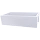 Nantucket Sinks 36" Reversible Italian Fireclay Farmhouse Sink - White ISFCW36x18SO