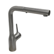 Nantucket Sinks KFPO12BRS Single Handle Brushed Stainless Steel Faucet with Modern Minimalist Styling - view 3