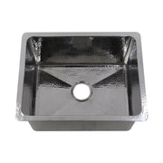 Nantucket Sinks 23 Inch Hammered Stainless Steel Rectangle Kitchen/Laundry Sink KSSH2318-12 - view 2