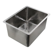 Nantucket Sinks 23 Inch Hammered Stainless Steel Rectangle Kitchen/Laundry Sink KSSH2318-12 - view 4