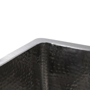 Nantucket Sinks 23 Inch Hammered Stainless Steel Rectangle Kitchen/Laundry Sink KSSH2318-12 - view 5