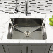 Nantucket Sinks 23 Inch Hammered Stainless Steel Rectangle Kitchen/Laundry Sink KSSH2318-9 - view 5
