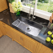 Nantucket Sinks 32 Inch Hammered Dualmount Stainless Steel Sink KSSH3219-10 - view 5