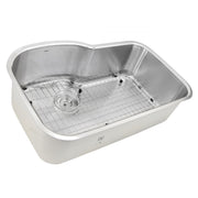 Nantucket Sinks MOBYXL-16 Single Bowl Oblong Undermount Stainless Steel Kitchen Sink, 16 Gauge - view 3