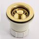 Nantucket Sinks 2.75 inch Junior Duo Bar Sink Drain In Polished Brass NS-403PB