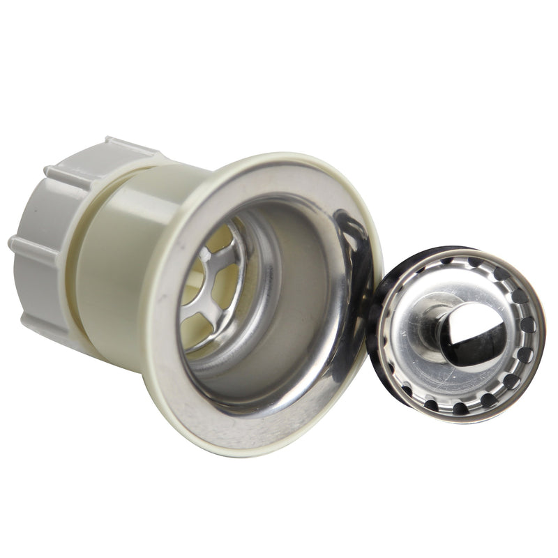 Nantucket Sinks Junior Duo Bar Sink Drain In Stainless Steel NS-403SS - view 3