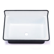Nantucket Sinks 20-inch Wallmount Bucket Sink No Overflow - Black NS-ACBS20-BLKW - view 3