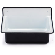 Nantucket Sinks 20-inch Wallmount Bucket Sink No Overflow - Black NS-ACBS20-BLKW