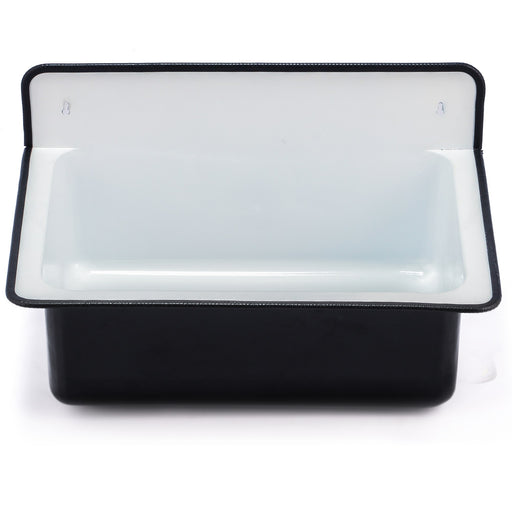 Nantucket Sinks 20-inch Wallmount Bucket Sink No Overflow - Black NS-ACBS20-BLKW