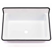 Nantucket Sinks 20-inch Wallmount Bucket Sink No Overflow - White NS-ACBS20-WW - view 3