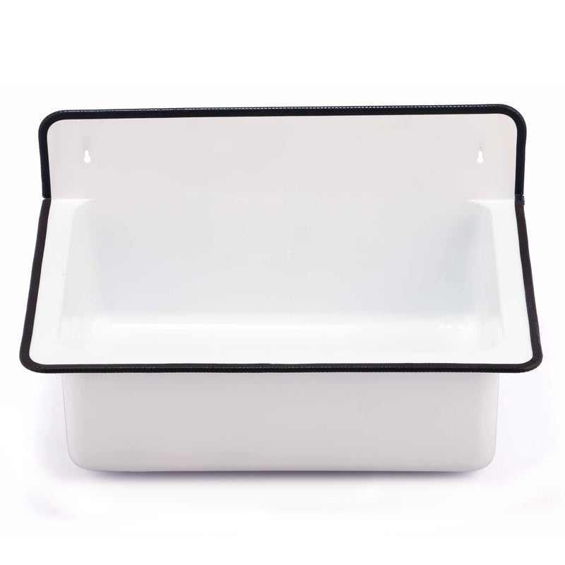 Nantucket Sinks 20-inch Wallmount Bucket Sink No Overflow - White NS-ACBS20-WW