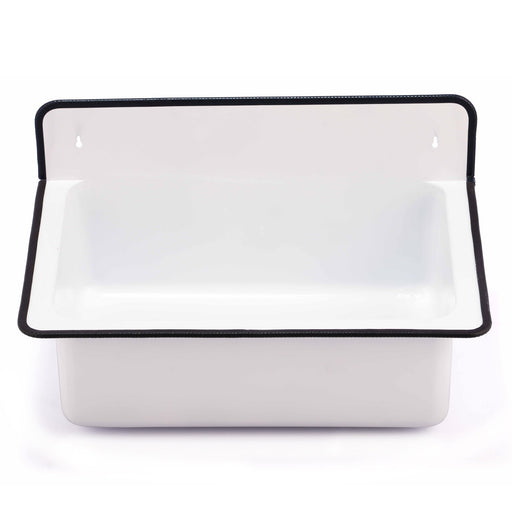 Nantucket Sinks 20-inch Wallmount Bucket Sink No Overflow - White NS-ACBS20-WW