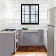 Nantucket Sinks Retrofit Glacierstone Double Bowl EZApron Kitchen Sink NS-GSEZA32D - view 7