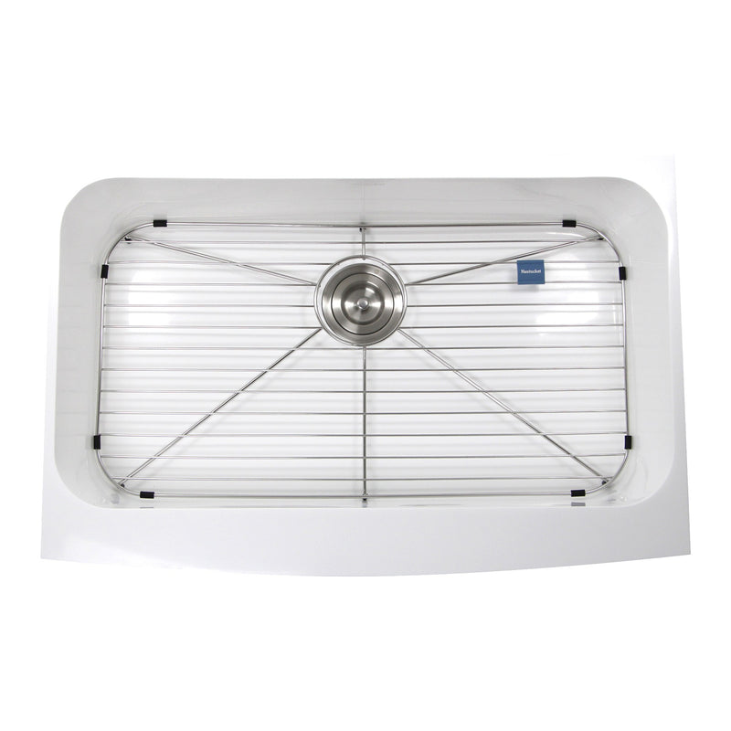 Nantucket Sinks Retrofit Glacierstone Single Bowl EZApron Kitchen Sink NS-GSEZA32S - view 2