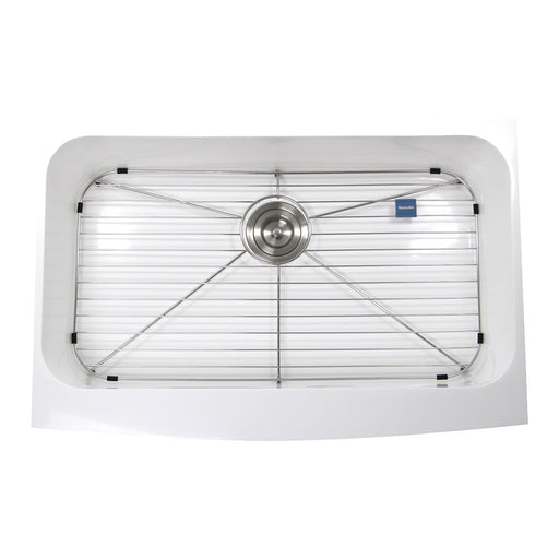 Nantucket Sinks Retrofit Glacierstone Single Bowl EZApron Kitchen Sink NS-GSEZA32S - view 2