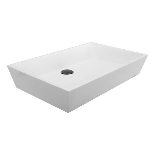 Nantucket Sinks Rectangle White Glacierstone Sink NS-GSTR24 - view 2