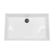 Nantucket Sinks Rectangle White Glacierstone Sink NS-GSTR24