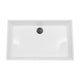 Nantucket Sinks Rectangle White Glacierstone Sink NS-GSTR24