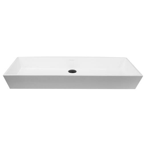 Nantucket Sinks Rectangle White Glacierstone Sink NS-GSTR36 - view 2