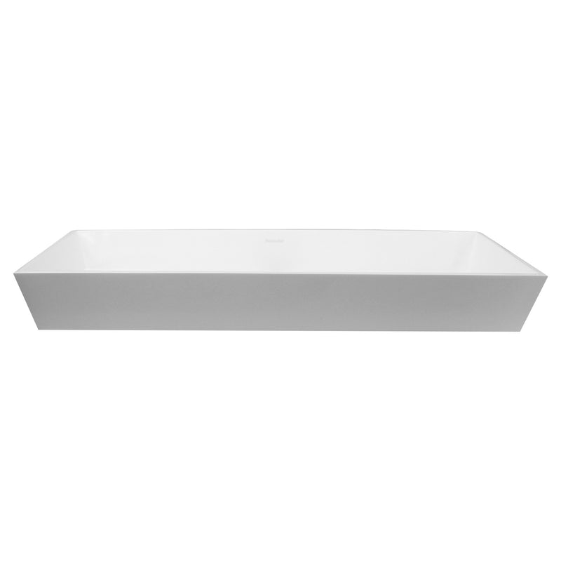 Nantucket Sinks Rectangle White Glacierstone Sink NS-GSTR36 - view 3