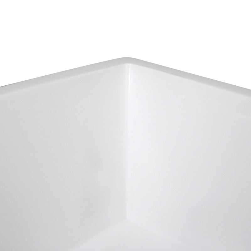 Nantucket Sinks Rectangle White Glacierstone Sink NS-GSTR36 - view 5