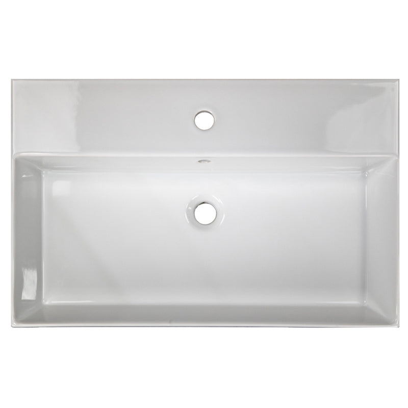 Nantucket Sinks 28 inch Fireclay Wallmount/Console Mount Bathroom Sink NS-NPCS28W - view 2