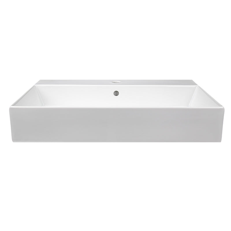 Nantucket Sinks 28 inch Fireclay Wallmount/Console Mount Bathroom Sink NS-NPCS28W - view 3