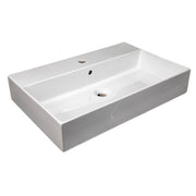 Nantucket Sinks 28 inch Fireclay Wallmount/Console Mount Bathroom Sink NS-NPCS28W - view 4