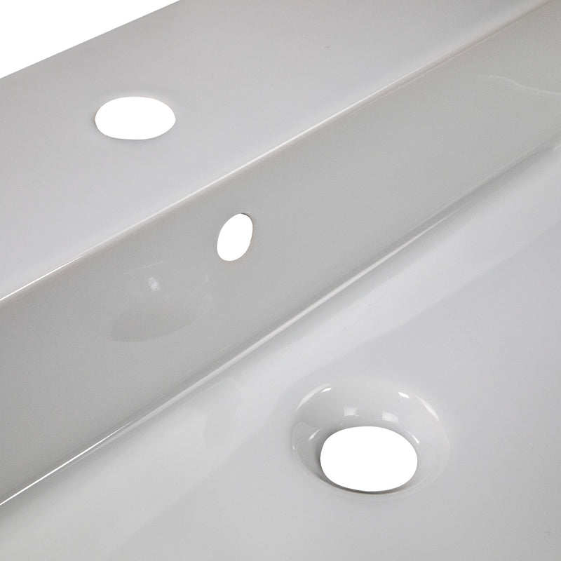 Nantucket Sinks 28 inch Fireclay Wallmount/Console Mount Bathroom Sink NS-NPCS28W - view 6